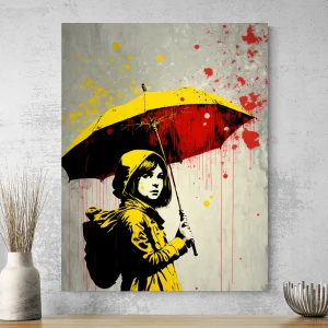 Tableau Sous La Pluie Banksy