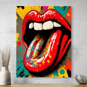 Tableau Pop Art Bouche