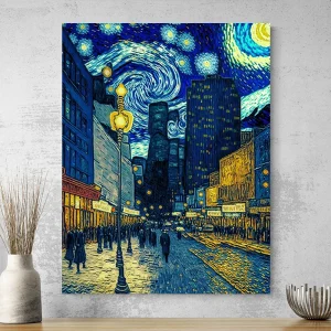 Tableau New York City Style Van Gogh