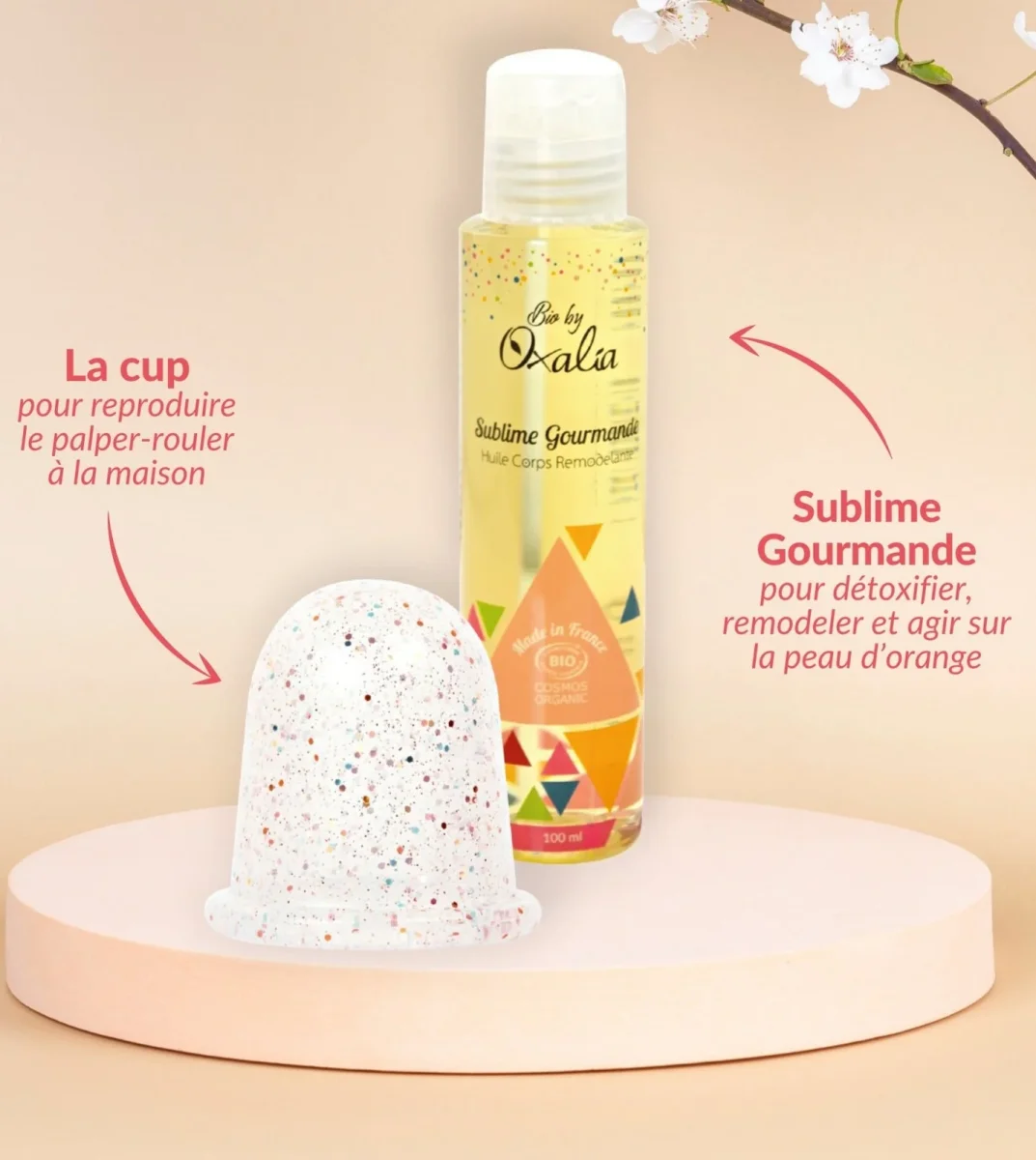 Cup minceur en silicone médical pailletée anti-cellulite - Oxalia
