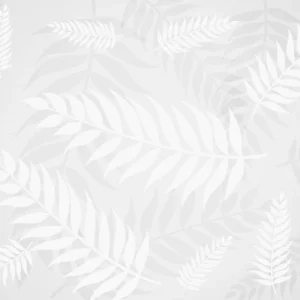 Papier peint feuillage blanc